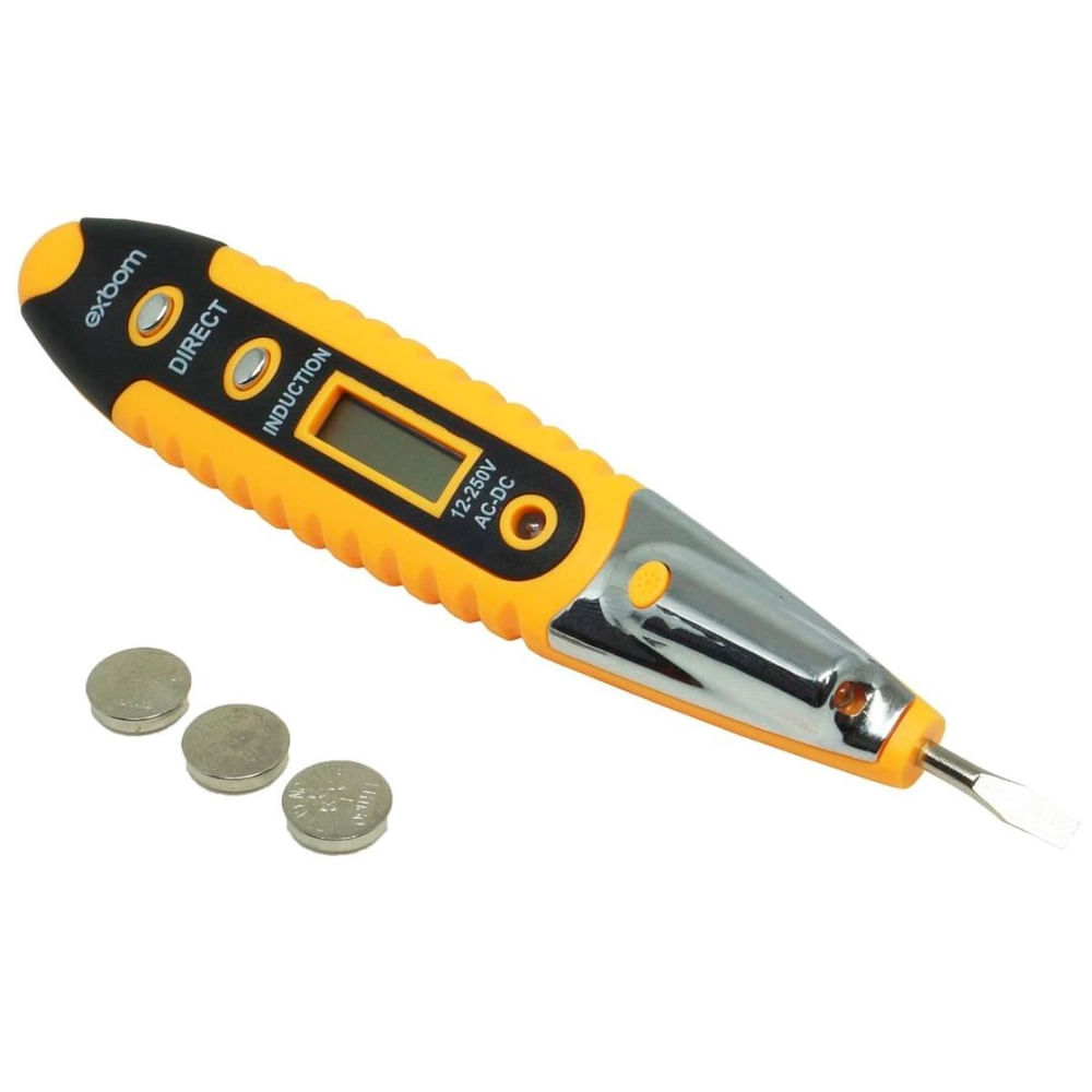Caneta Teste Digital Tensão e Corrente Laranja CNTT-D10 Exbom