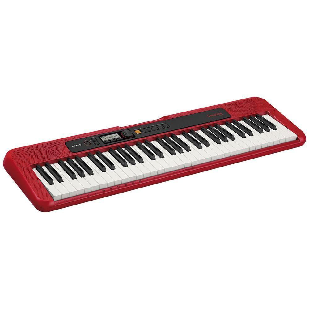 Teclado Musical Casiotone Vermelho - Compacto e Potente