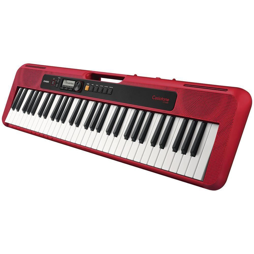 Teclado Musical Casiotone Vermelho - Compacto e Potente