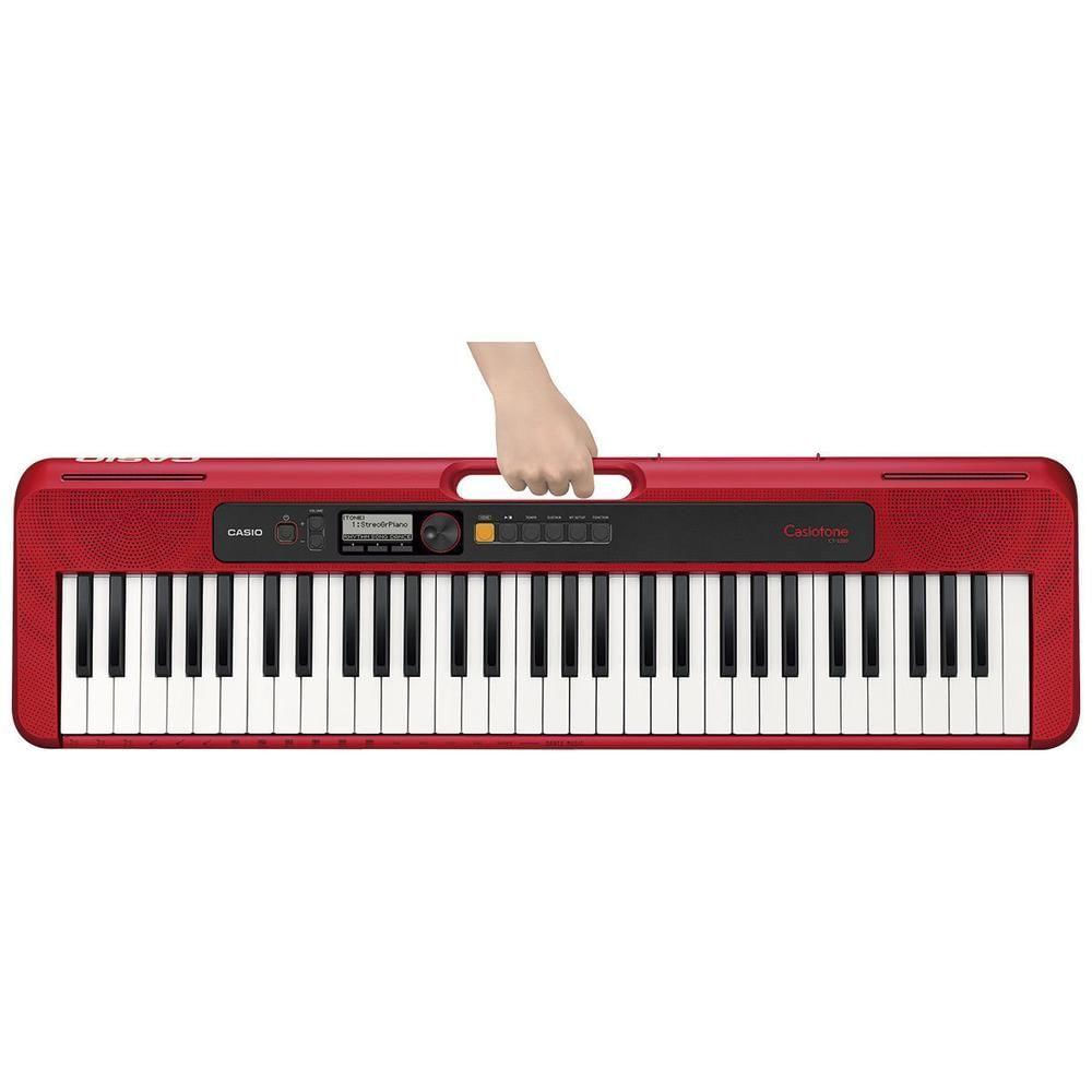 Teclado Musical Casiotone Vermelho - Compacto e Potente