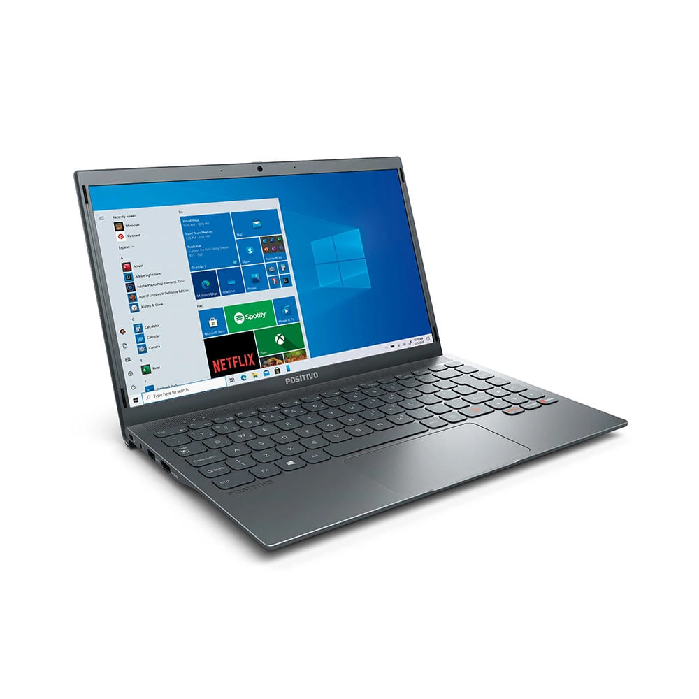 Notebook Positivo Motion Q4128C-S Intel Atom 4GB 128GB Tela 14.1" Windows 10 Cinza