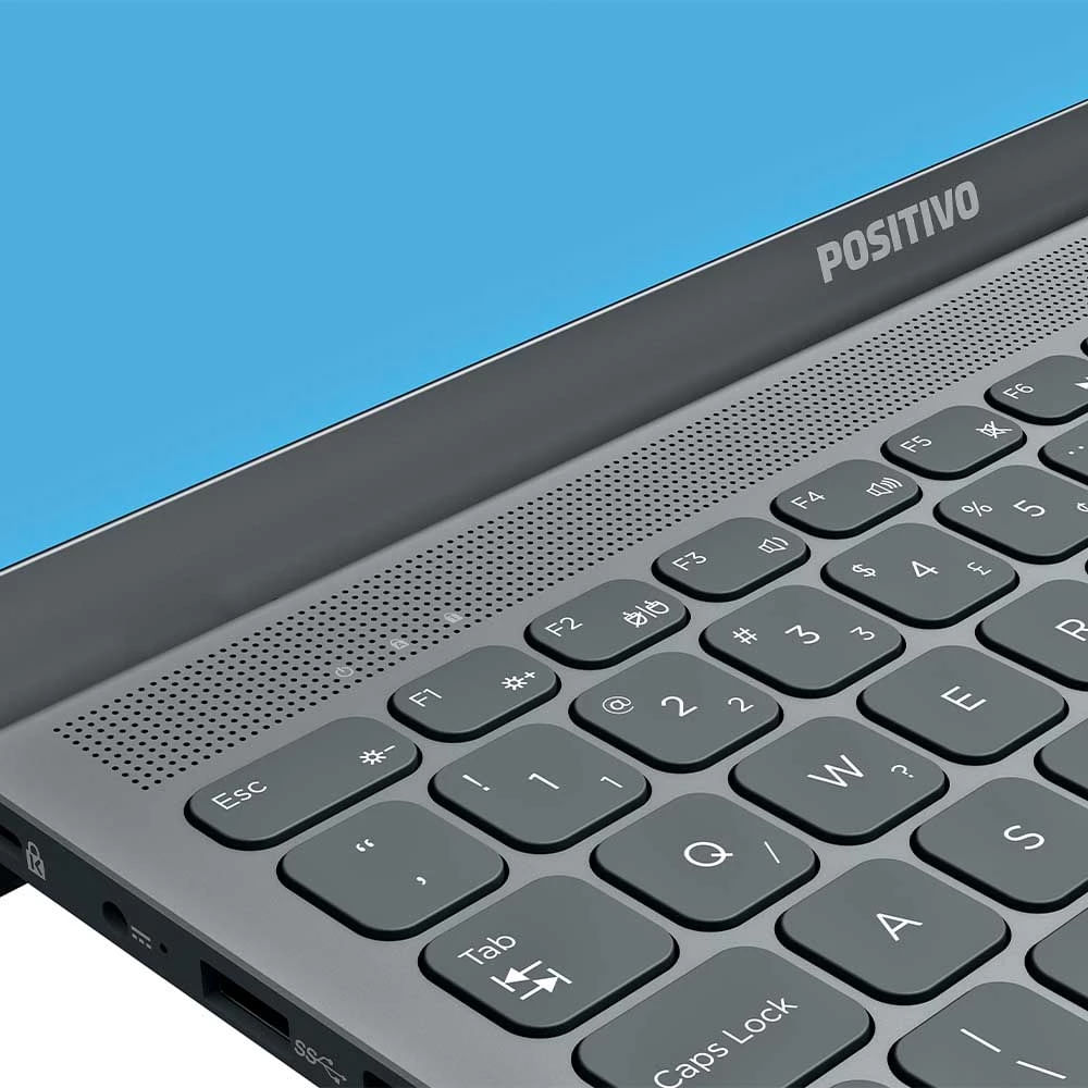 Notebook Positivo Motion Q4128C-S Intel Atom 4GB 128GB Tela 14.1" Windows 10 Cinza