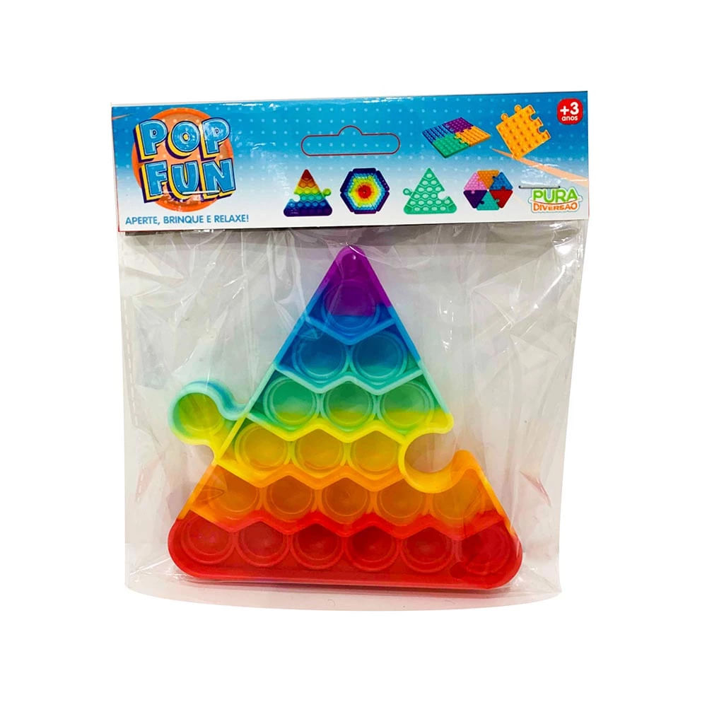 Pop It Fun Yestoys Triângulo Arco-Irís de Encaixar