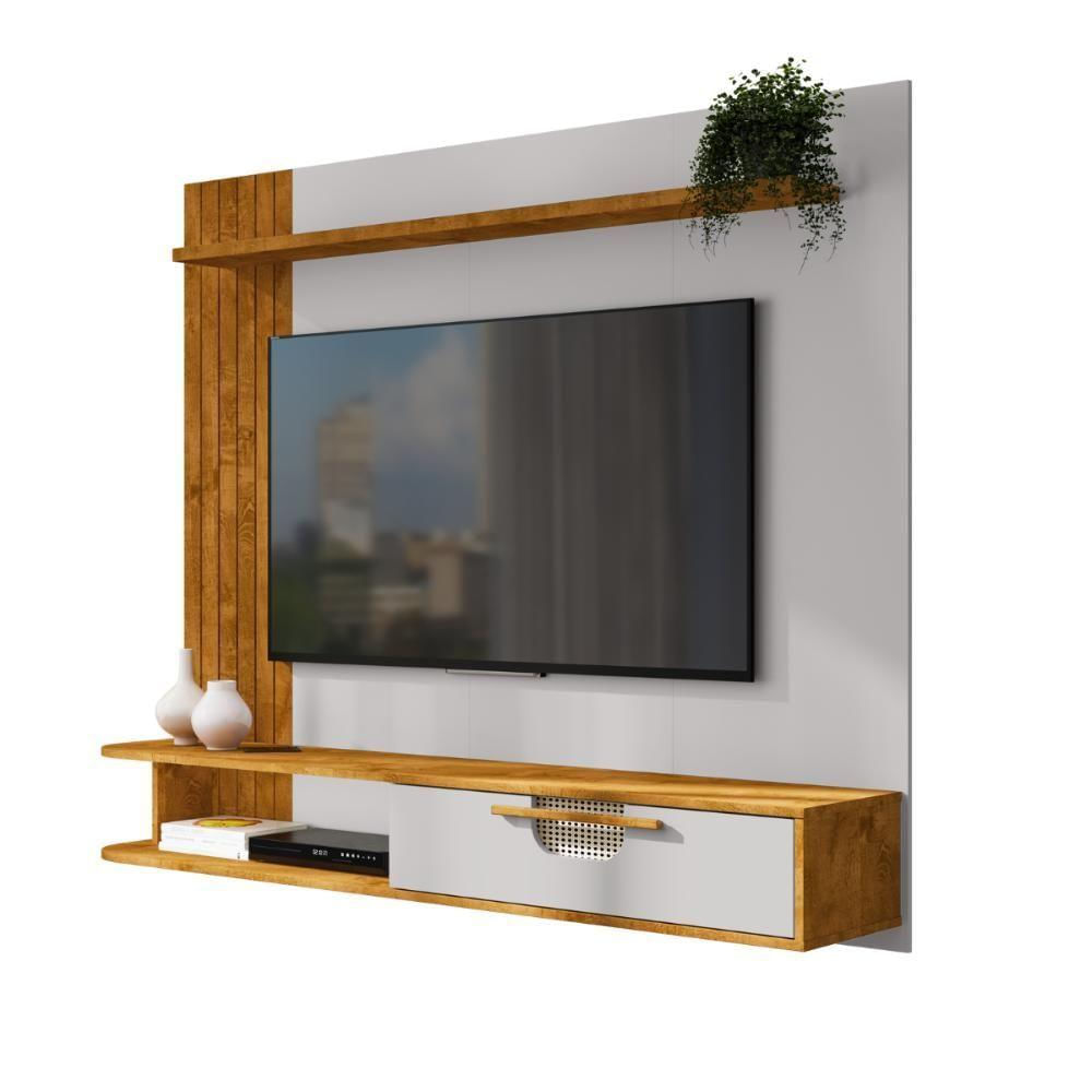 Painel Para Tv 65 Polegadas Aranau Nature Off White