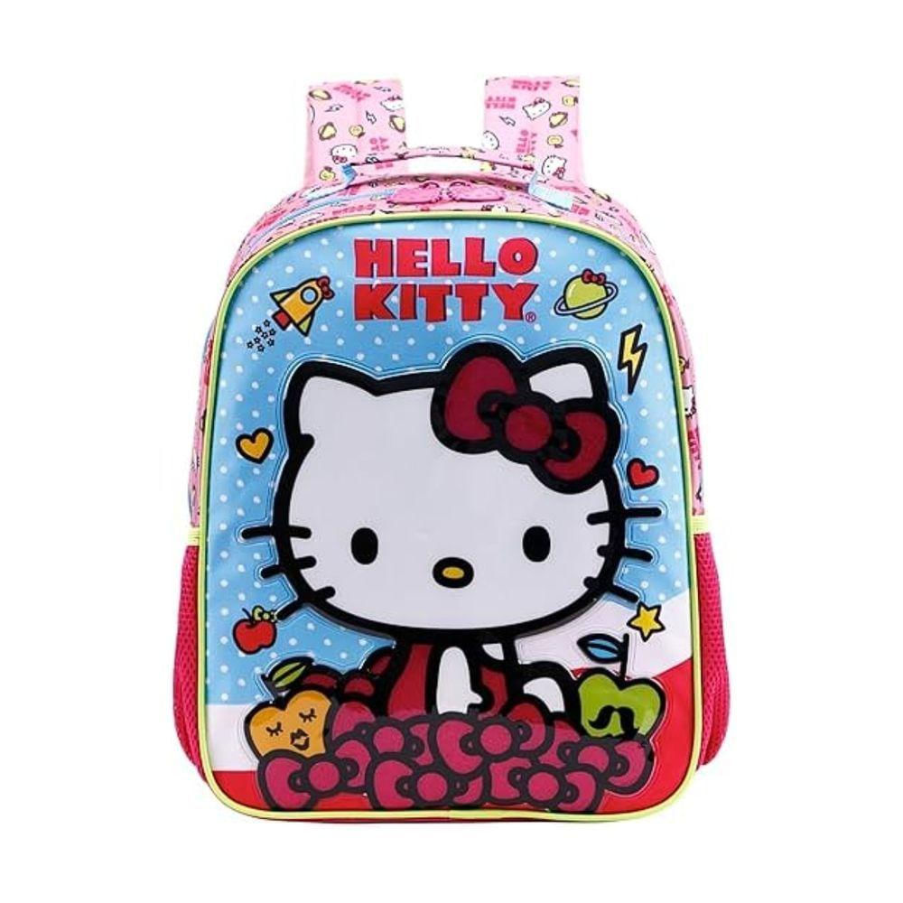 Mochila De Costas Escolar Rosa Hello Kitty Xeryus