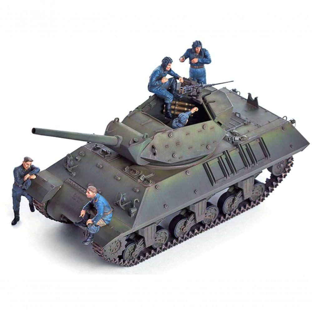 Academy 1-35 Soviet M-10 Tank Destroyer - Modelo de Montagem Sem Pintura