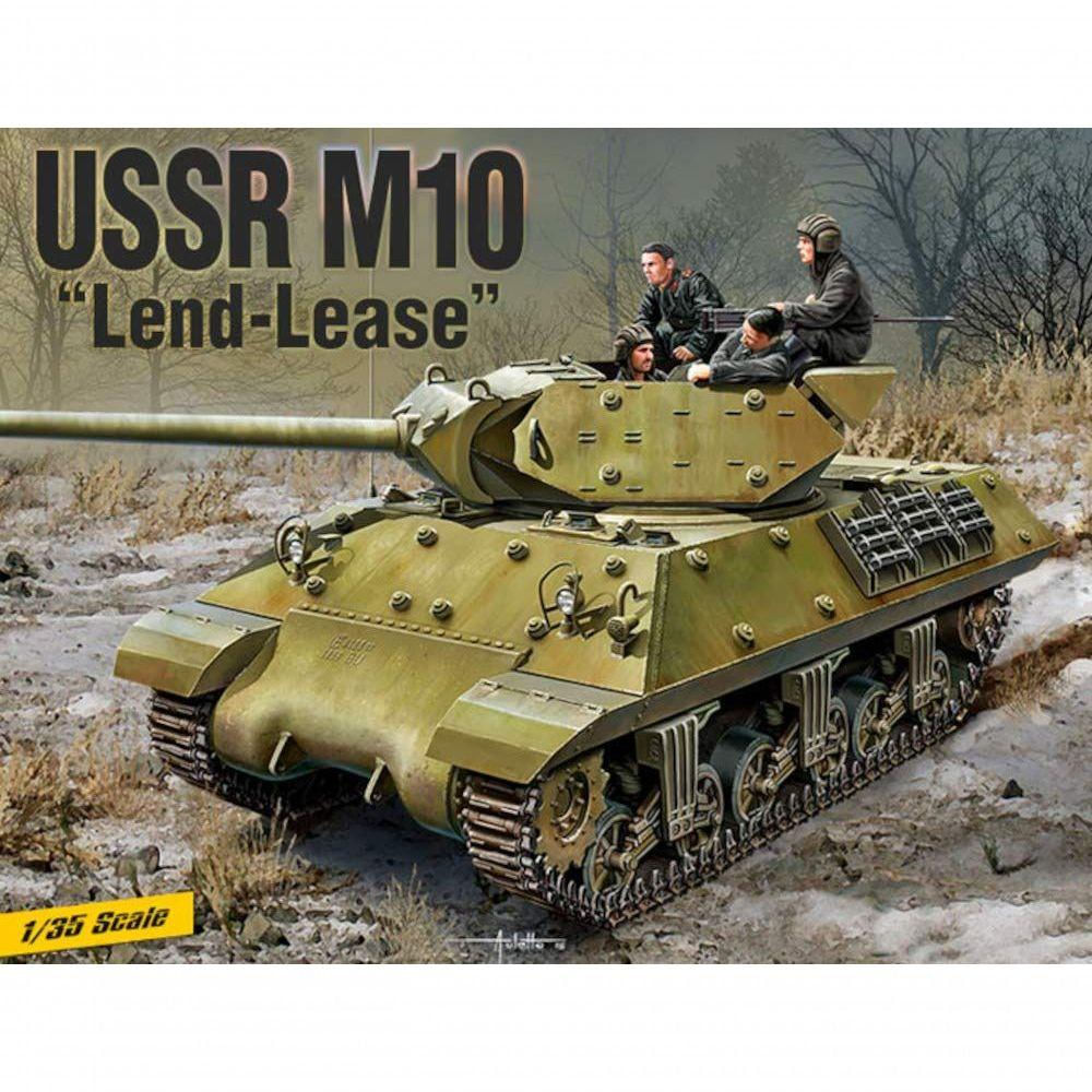 Academy 1-35 Soviet M-10 Tank Destroyer - Modelo de Montagem Sem Pintura