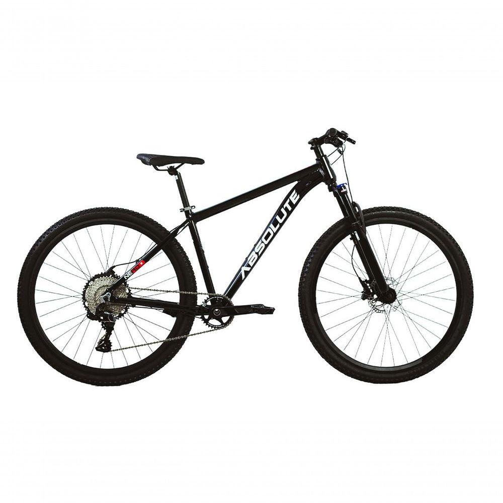 Bicicleta Aro 29 Absolute Nero 5 12v Garfo Trava No Guidão Freios Hidráulicos Preto Tam 19