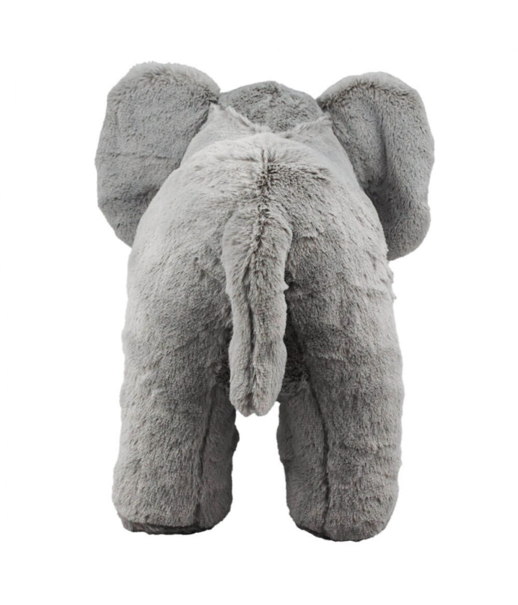 Elefante Cinza Tromba Levantada 22cm - Pelúcia - Tudo em Caixa