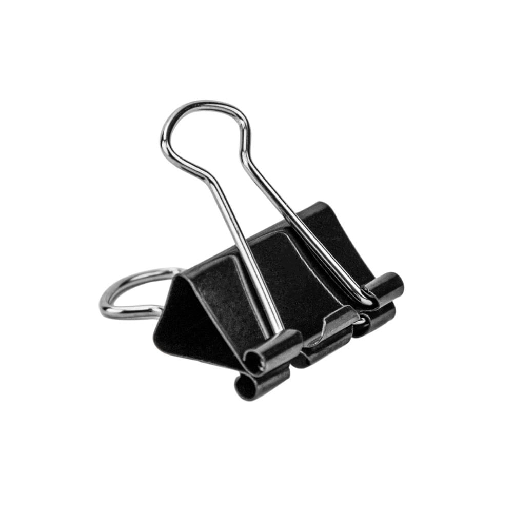 Binder Clip Le 25mm com 8 Unidades Preto