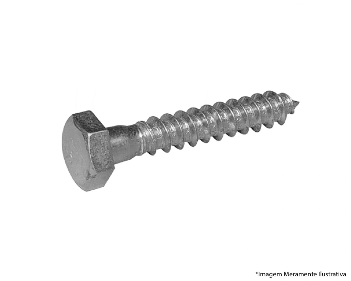 Parafuso Sext Rosca Soberba A 1/4"X80
