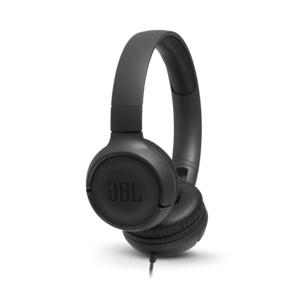 Headphone JBL T500BLK Tune Pure Bass com fio Preto