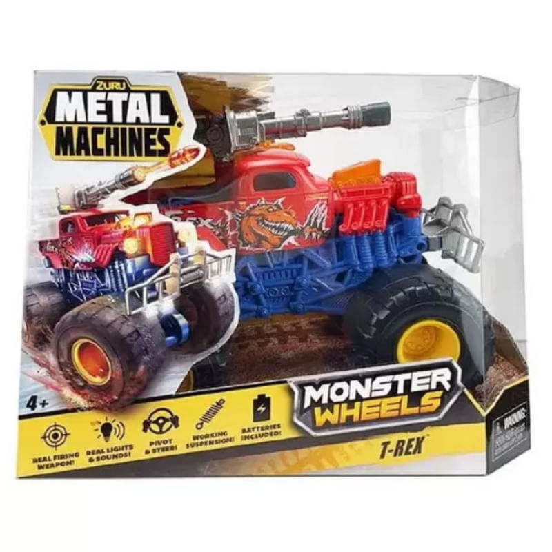 Monster Wheels Dinossauro T-Rex Metal Machine Candide 8709