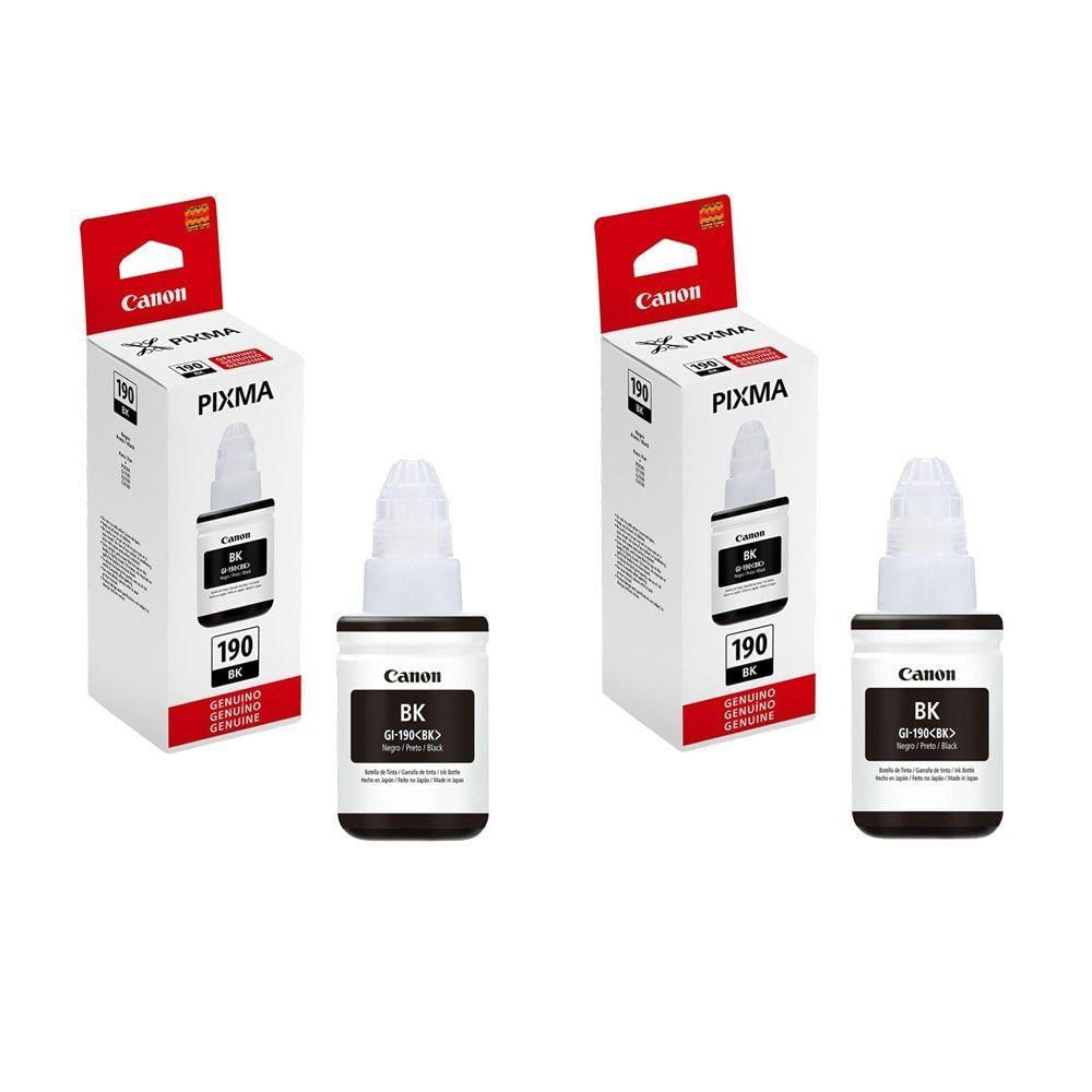 Kit 02 Tinta Original G190 Gi190 Canon G3110 G4100 G3100 Gi-190 Preto