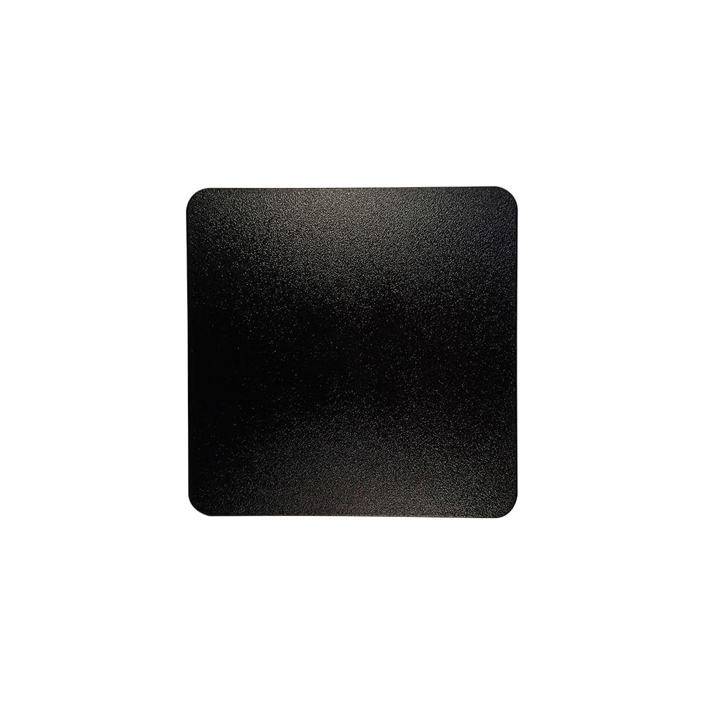 Arandela Astraled Mirach Led Quadrada 6W Bivolt Preto / 3000K - Branco Quente