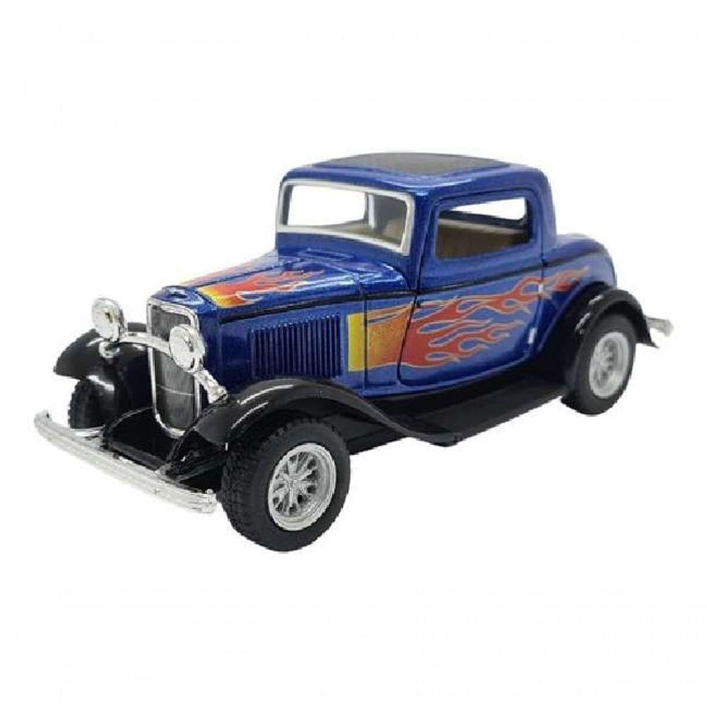 Miniatura Metal Ford 3 Window Coupe Azul 1932 Kt5332df