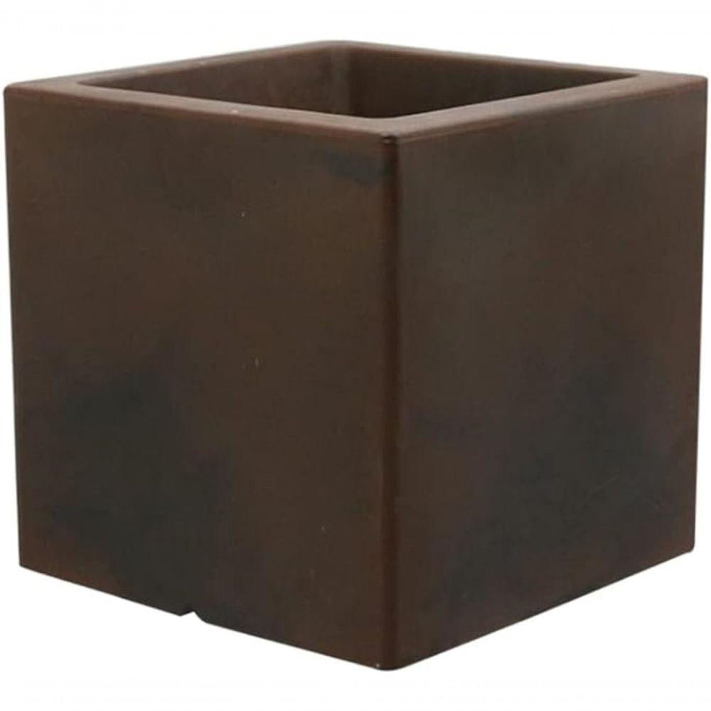 Vaso Cubo Fosco 60x60cm Antique Rusty