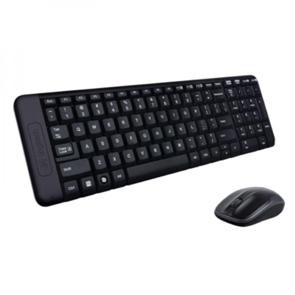 Kit Teclado E Mouse Sem Fio Logitech Mk220 Pra Computador