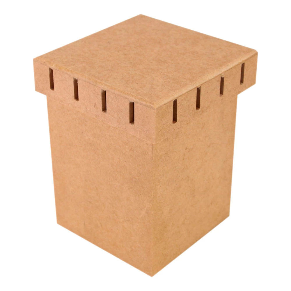 Caixa com Tampa Fabricando Arte MDF Passa Fita Alta 13 - 7,5x13x13cm