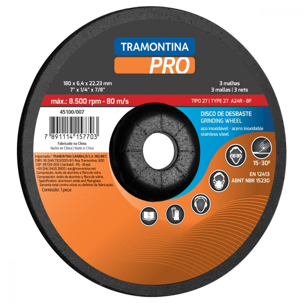 Disco de Desbaste para Aço Inox 9"