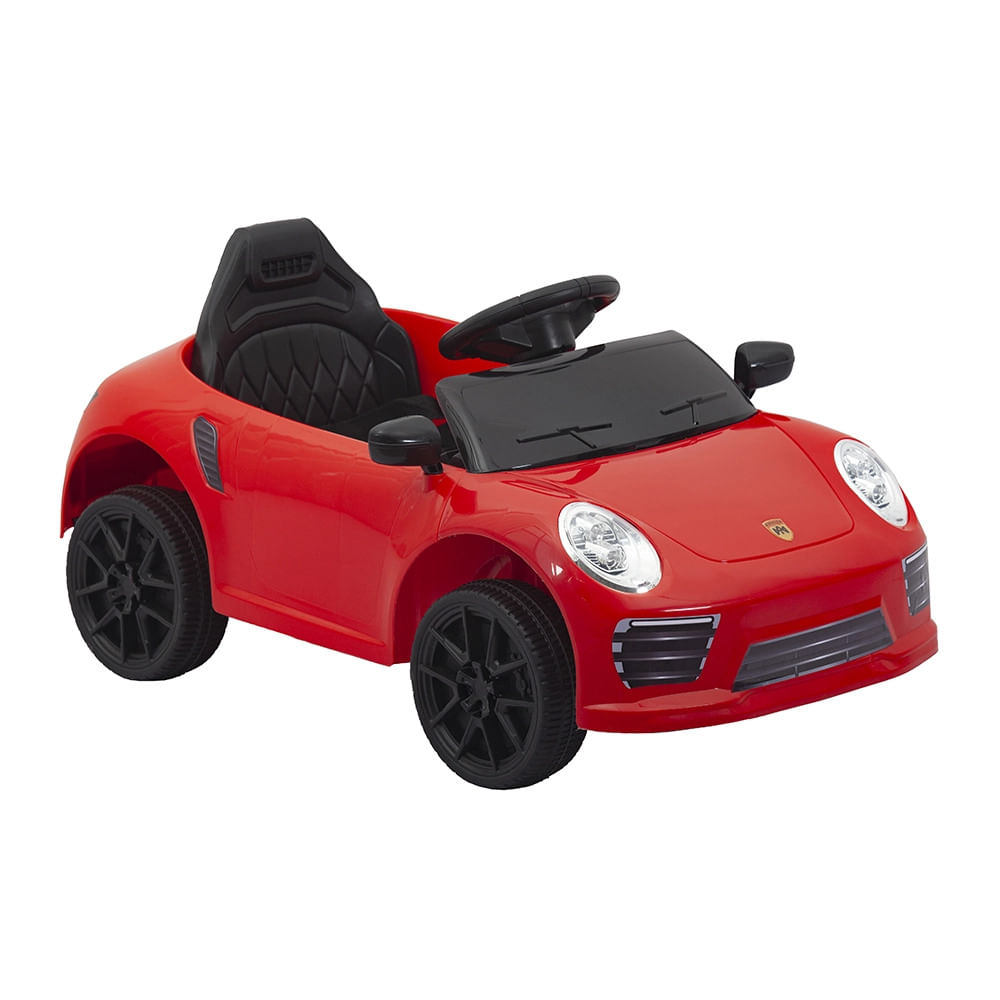 Carro Elétrico Porsche 6V Vermelho