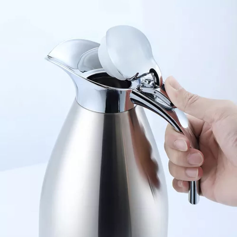 Garrafa Jarra Térmica Inox Europeia Clássica Premium Café Água 2l