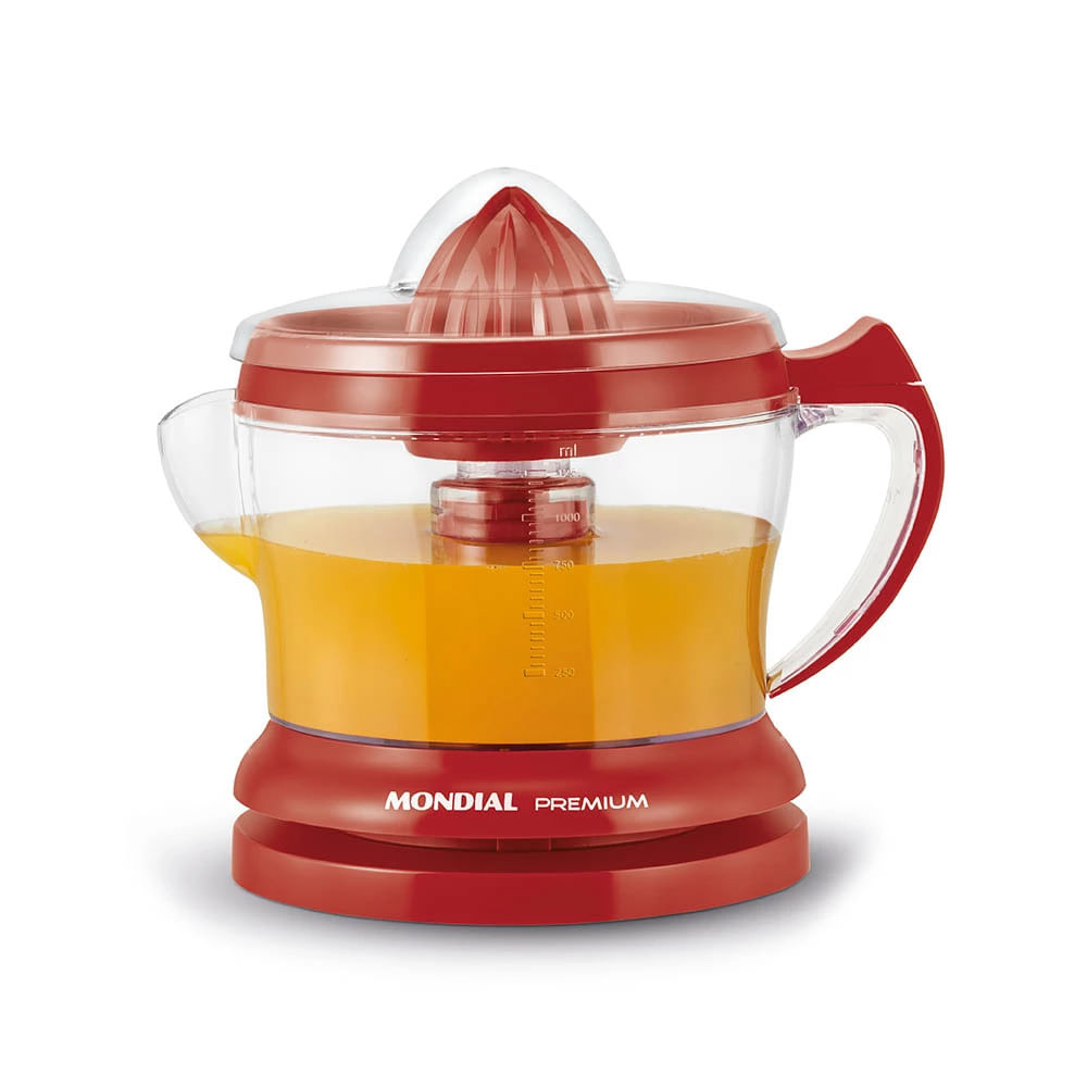 Espremedor de Frutas Mondial Red Premium E-23 1,25L Vermelho 30W - 127V