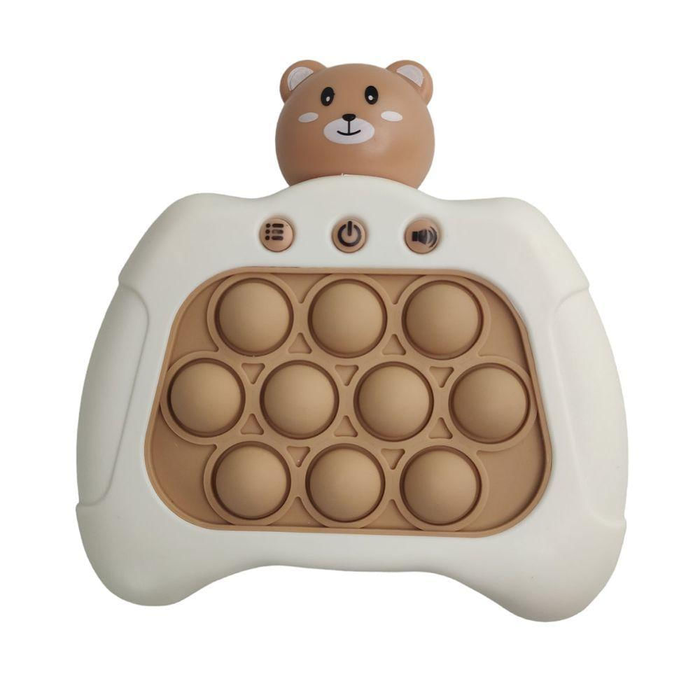 Pop It Mini Game Luzes Som Ursinho Criança Urso Interativo Fidget Anti Estresse Ansiedade Relaxa