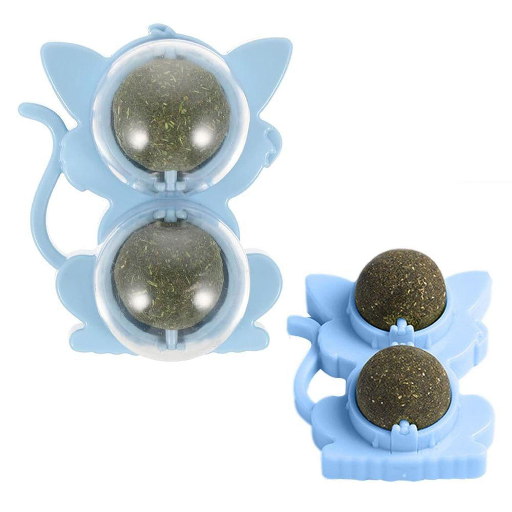 Brinquedo Erva De Gato Pet Catnip Bolinha Bola Natural Menta Interativo Animal De Estimaçao