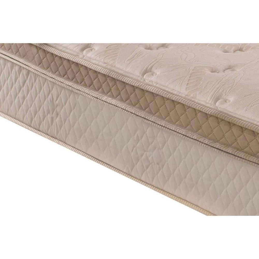 Cama Box Solteiro: Colchão Molas Ensacadas Herval Pallace Bambu + Base Crc Suede Clean (88x188)