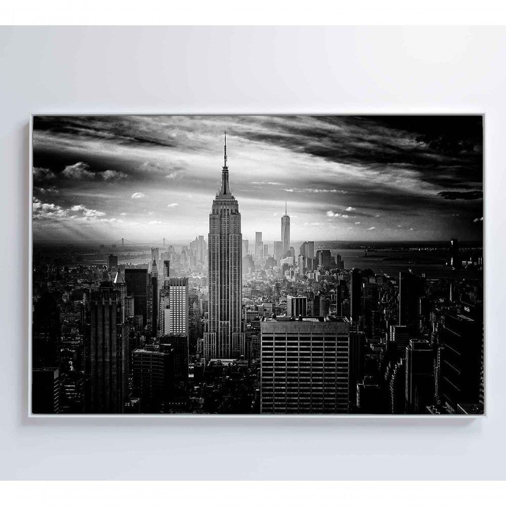 Quadro Nova York 90x60 Cm Vidro Impresso