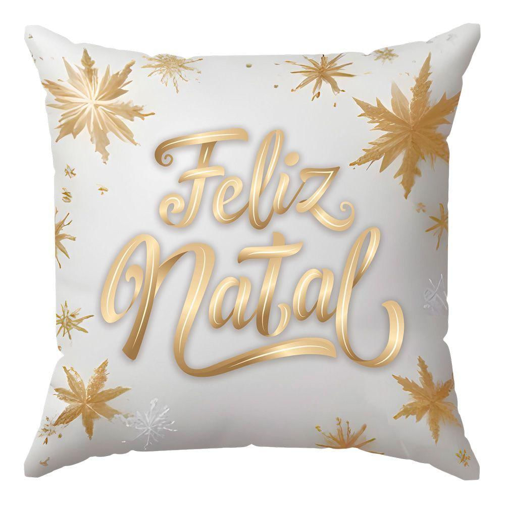 Kit 3 Capas Almofadas Decorativas Natal Neve 45x45 - Id Decor