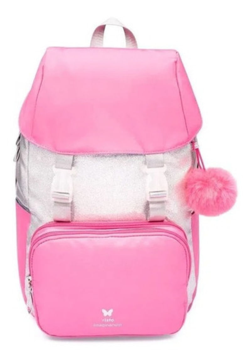 Mochila Urbano Imaginarium De Costas Cor Rosa-claro 18l