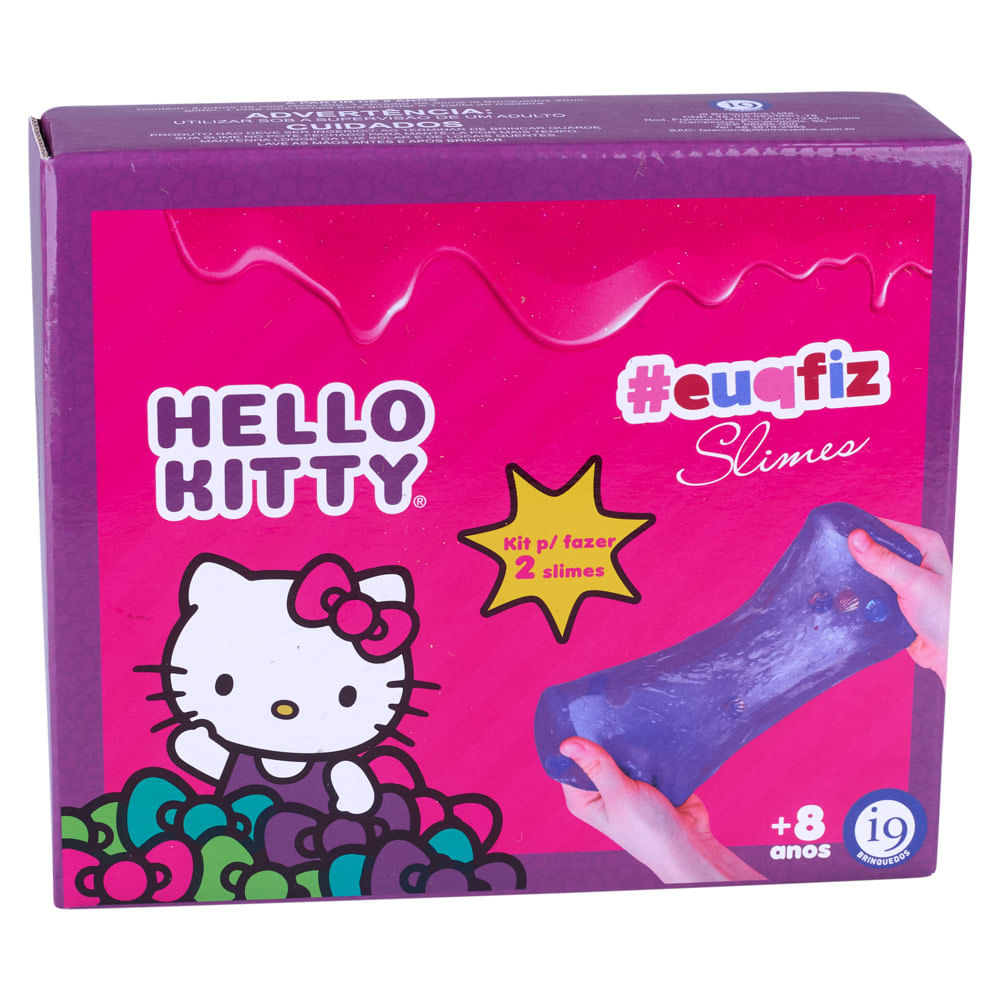 Kit Slime I9 Hello Kitty Eu Que Fiz