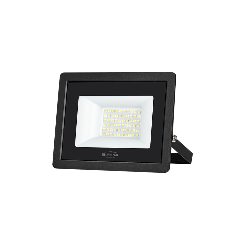 Refletor Blumenau Led Tech Pro 50W Preto Bivolt