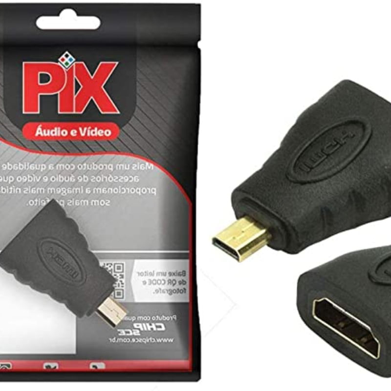 Adaptador Micro Hdmi Macho para Hdmi Femea 003-8503 - Pix