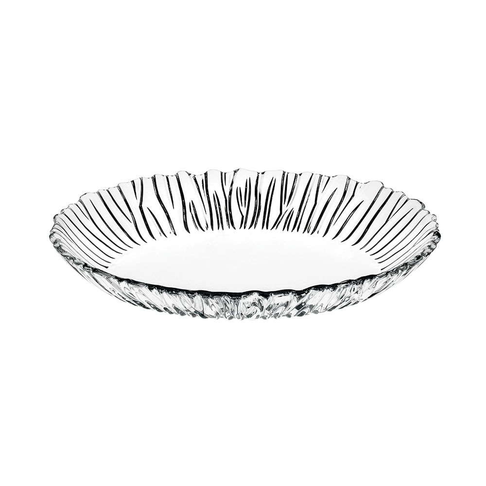 Travessa Pasabahce em vidro Oval Aurora 25x19x3,5cm - 1 Peça