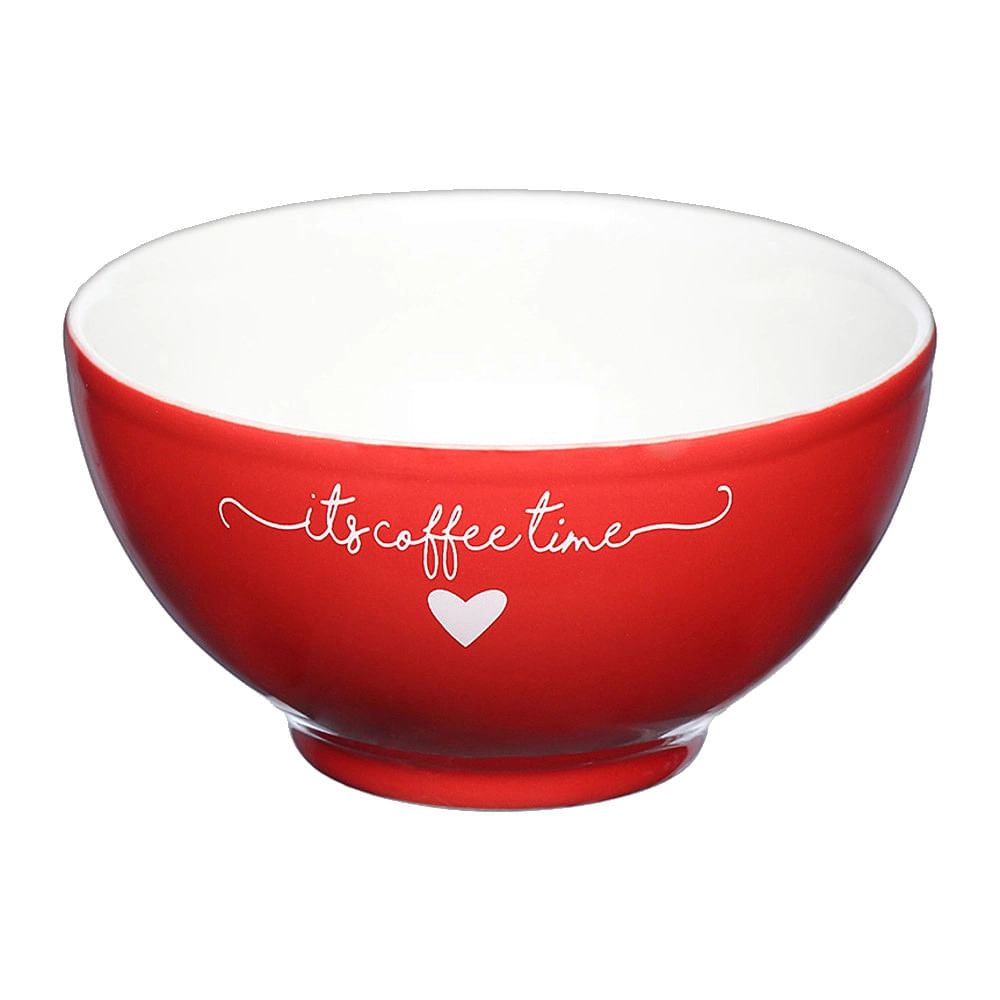 Bowl Etilux em Porcelana Lamour Vermelho 440ml