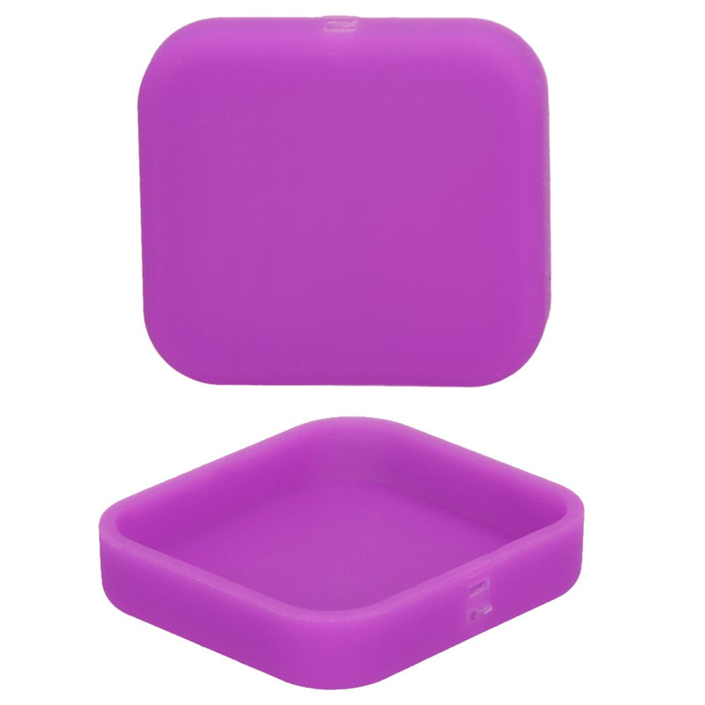 Tampa Protetora Lente GoPro Hero 5 6 7 Black e Hero (2018) em Silicone Cor Roxo