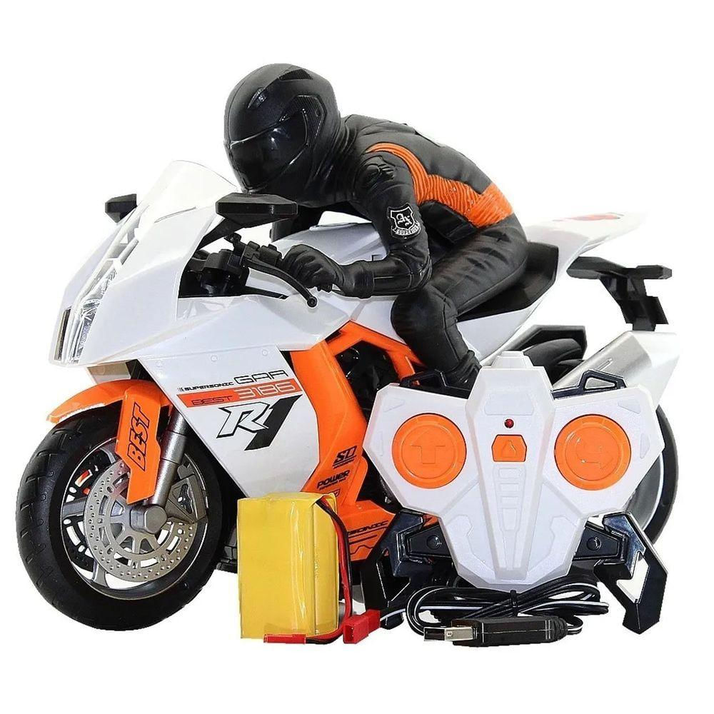 Motocicleta Champions De Controle Remoto 360º Gp 300xt