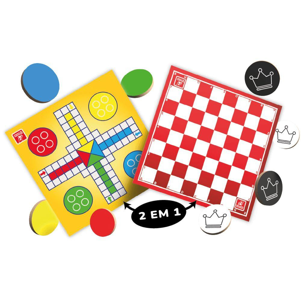 Jogo Dama e Ludo Coleção Pop - Brincadeira de Criança