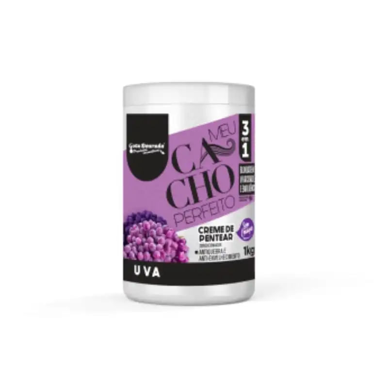 Creme de Pentear Meu Cacho Perfeito Uva Gota Dourada 1KG