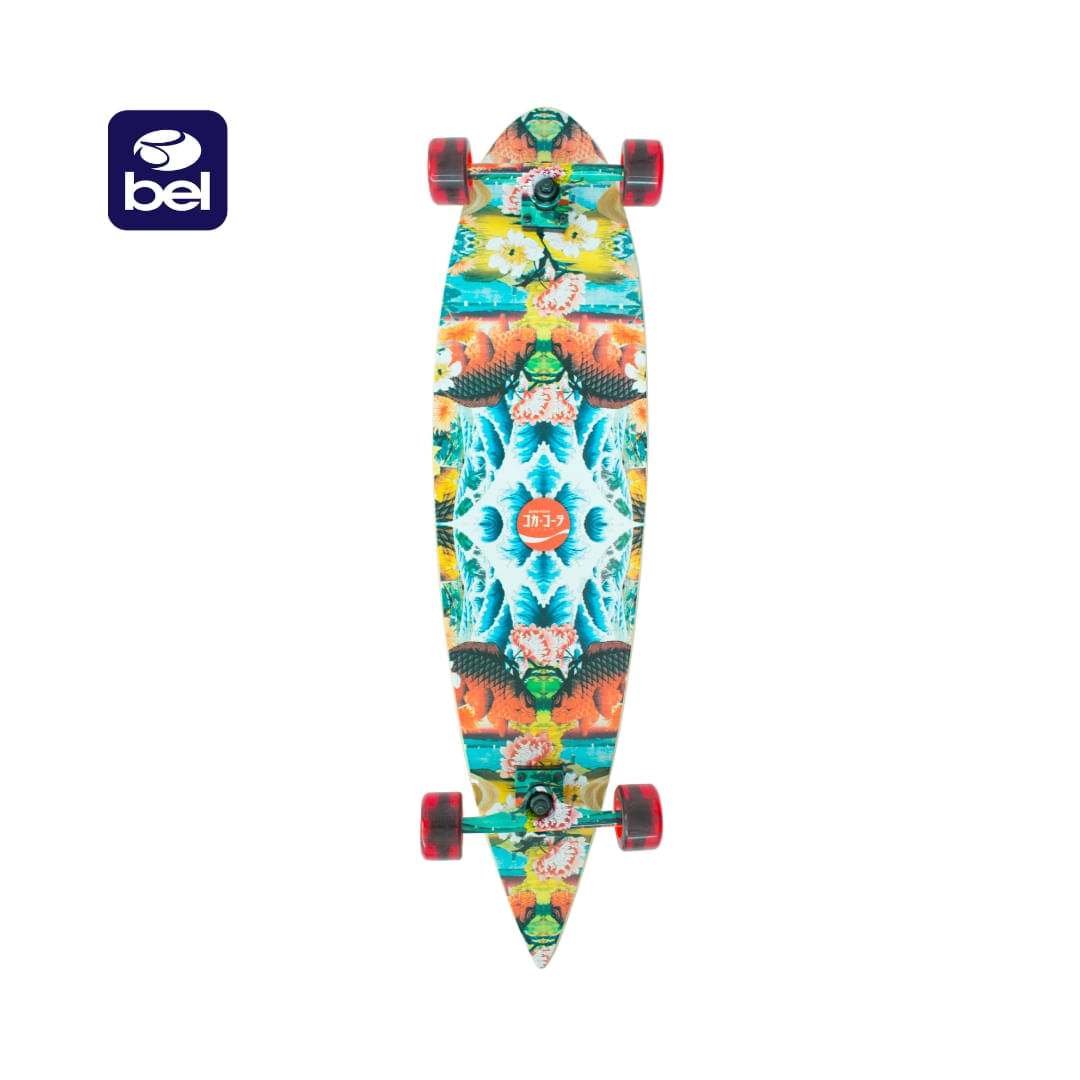 Skate Longboard Coca-Cola Kaleidoscope Bel Único / Multicolor