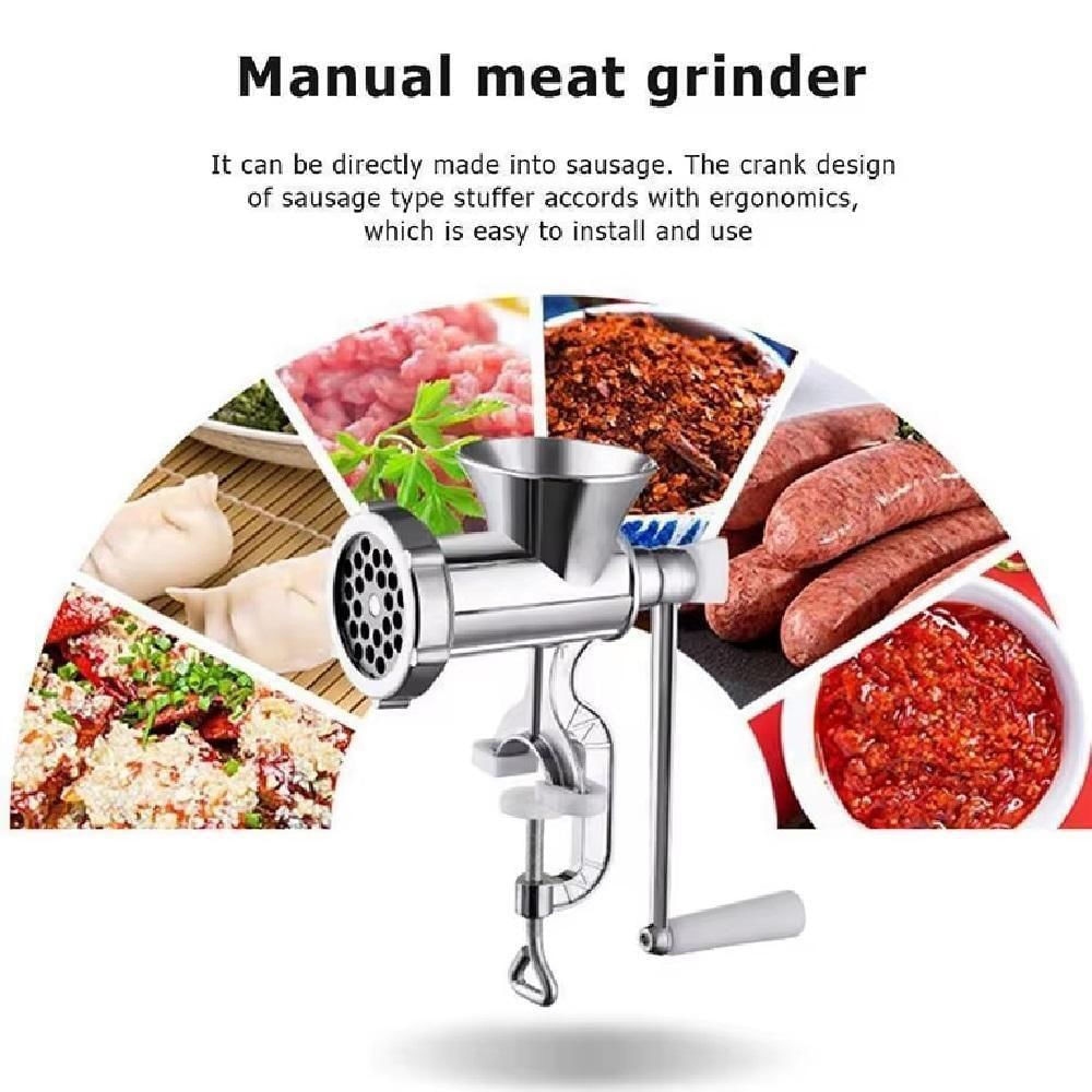 Moedor De Carne Manual Maquina Moer Hamburguer Alimentos Embutidos Mimoso Semi Profissional Completo