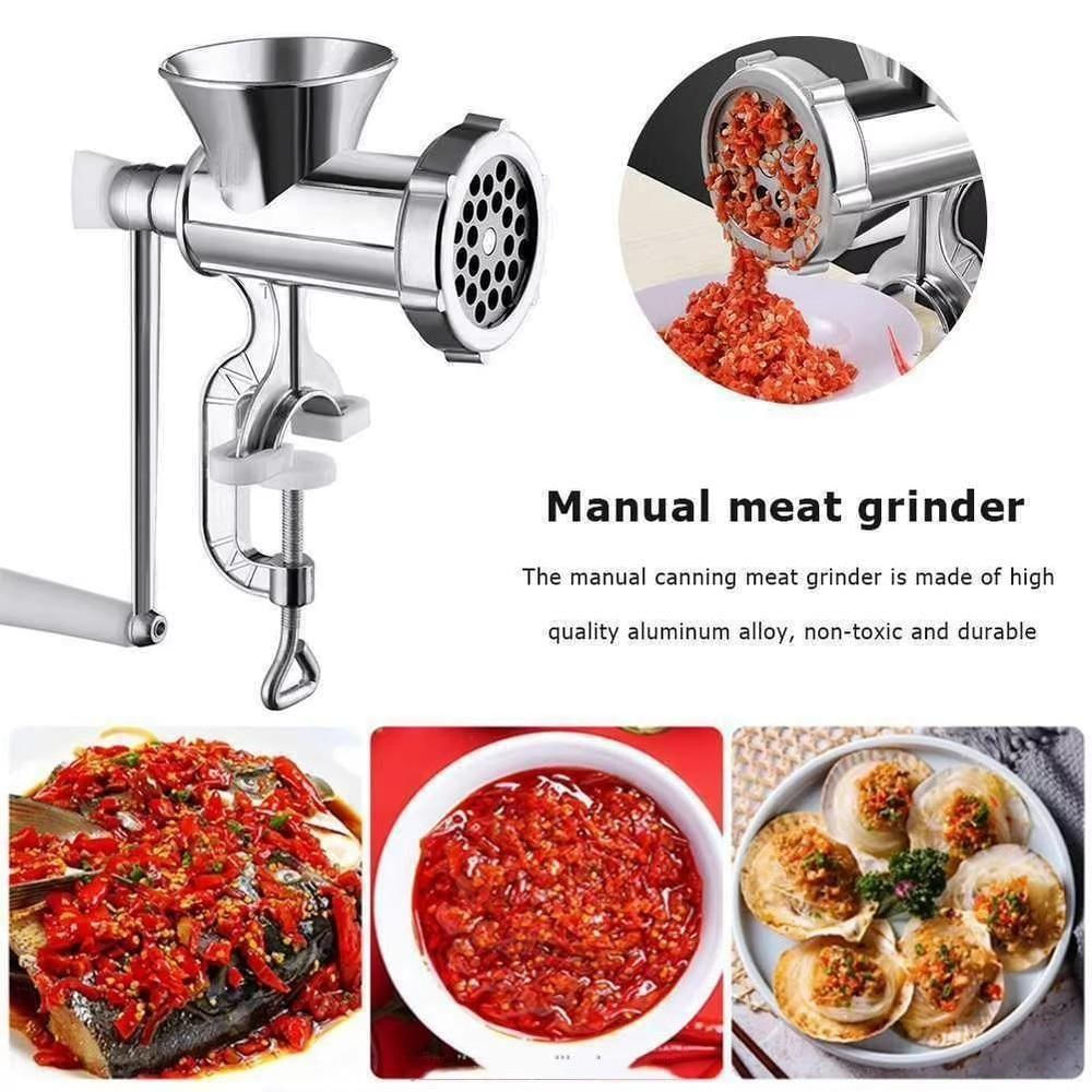 Moedor De Carne Manual Maquina Moer Hamburguer Alimentos Embutidos Mimoso Semi Profissional Completo