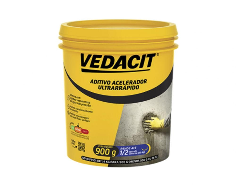 Vedacit Acelerador Ultra 900G Pote O.Baumgart (Rapidissimo)