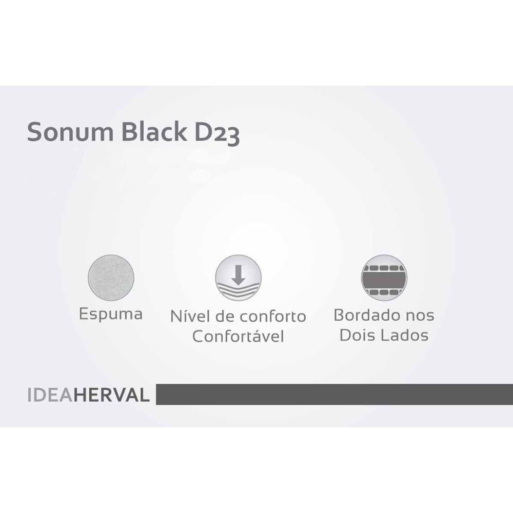 Colchão Solteiro Espuma D23 Sonum Bordado (88x188x17) - Herval