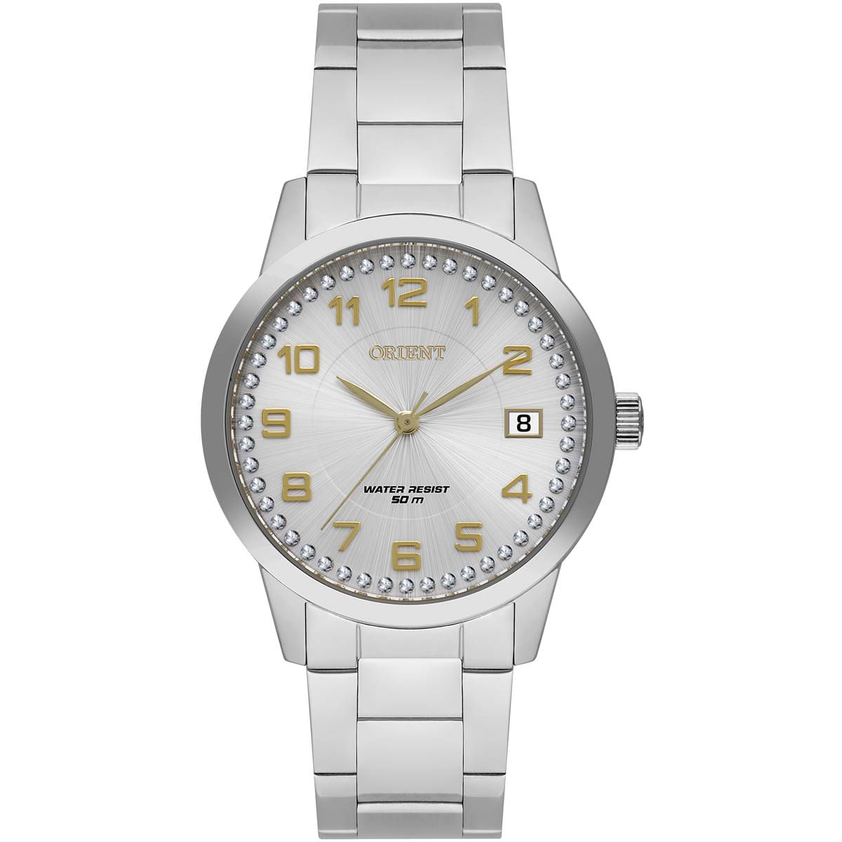 Relógio Orient Feminino Ref:Fbss1192 S2sx Casual Prateado