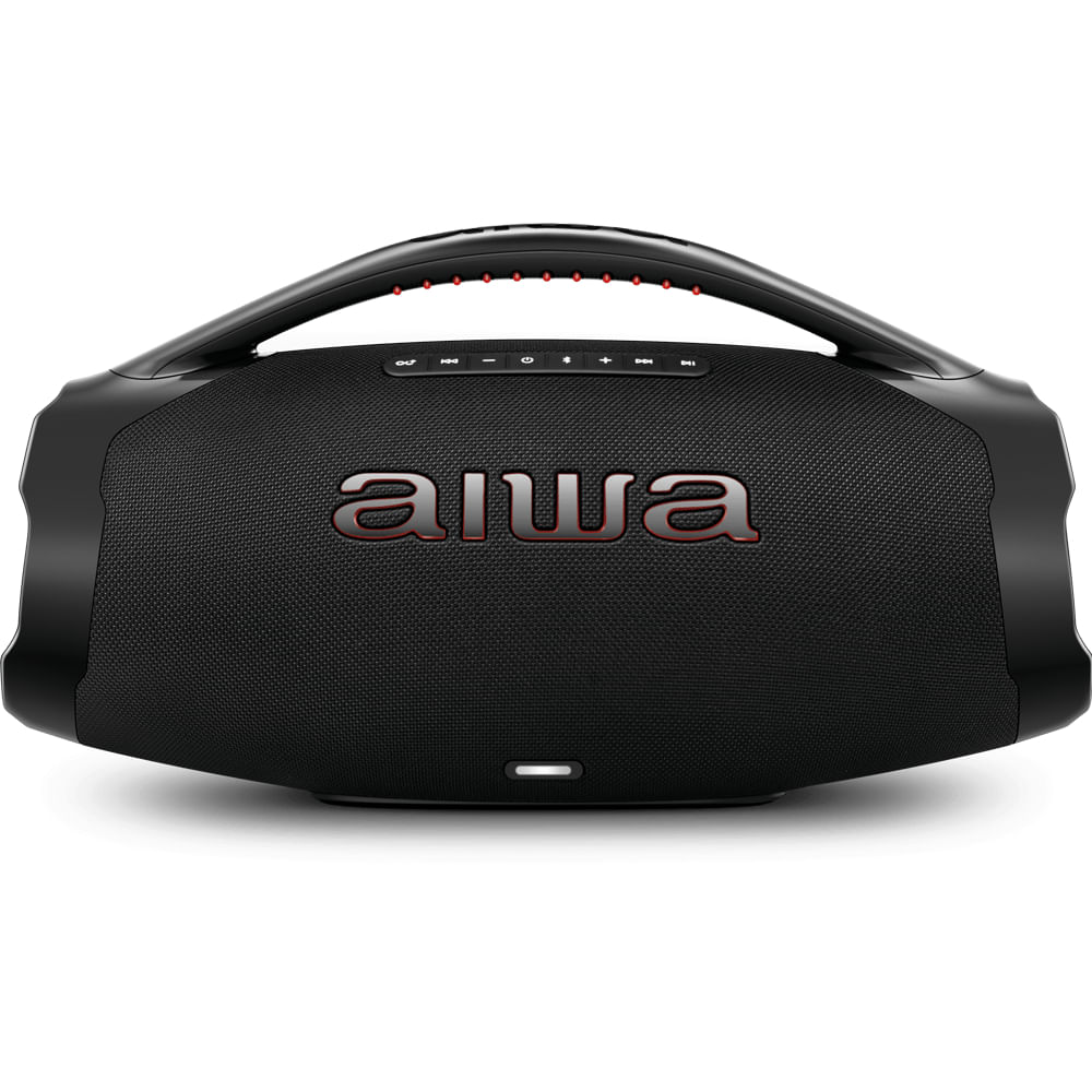 Caixa de Som Boombox Plus AIWA BBS-01-B 200W Bluetooth 30H IP66 USB Preto