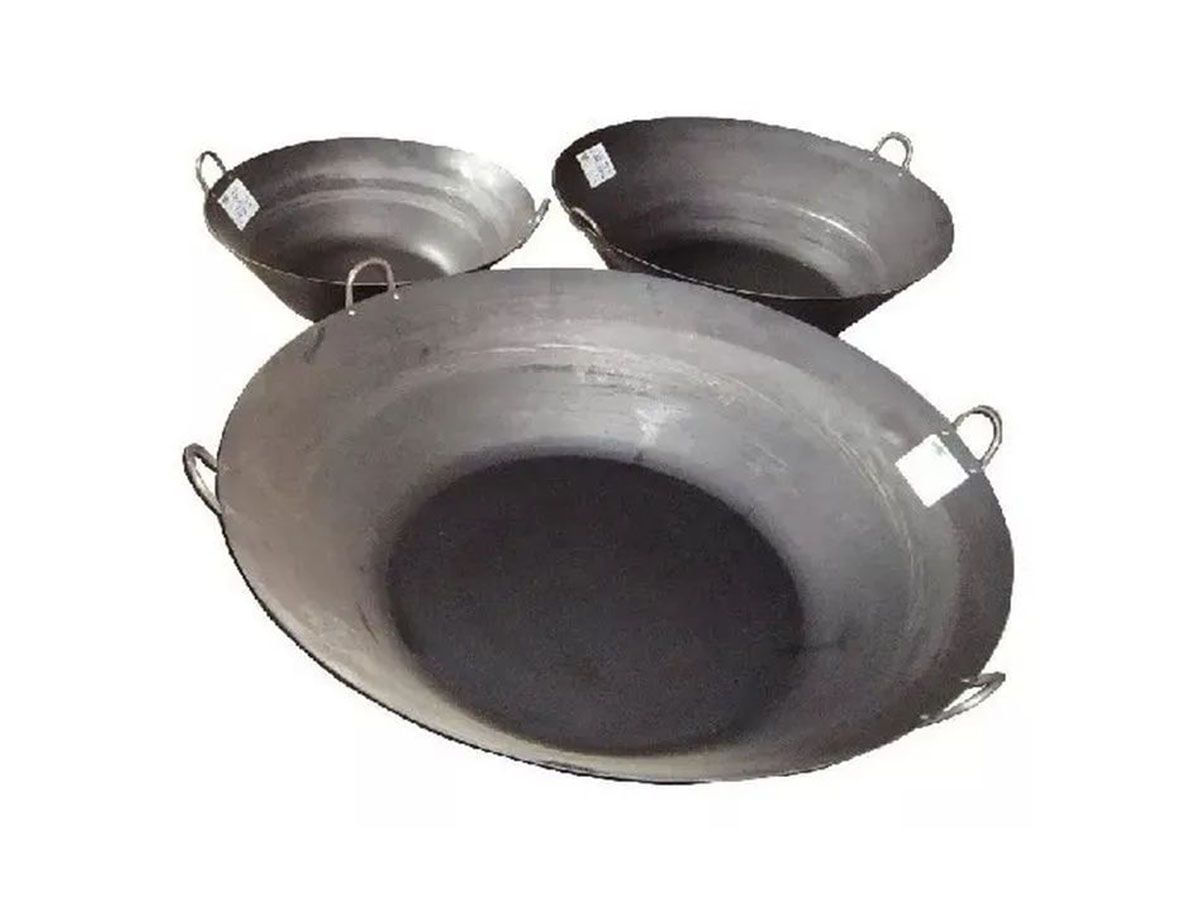 Tacho Beira Alta Preto Aço Carbono 8 Litros 41 Cm Diâmetro